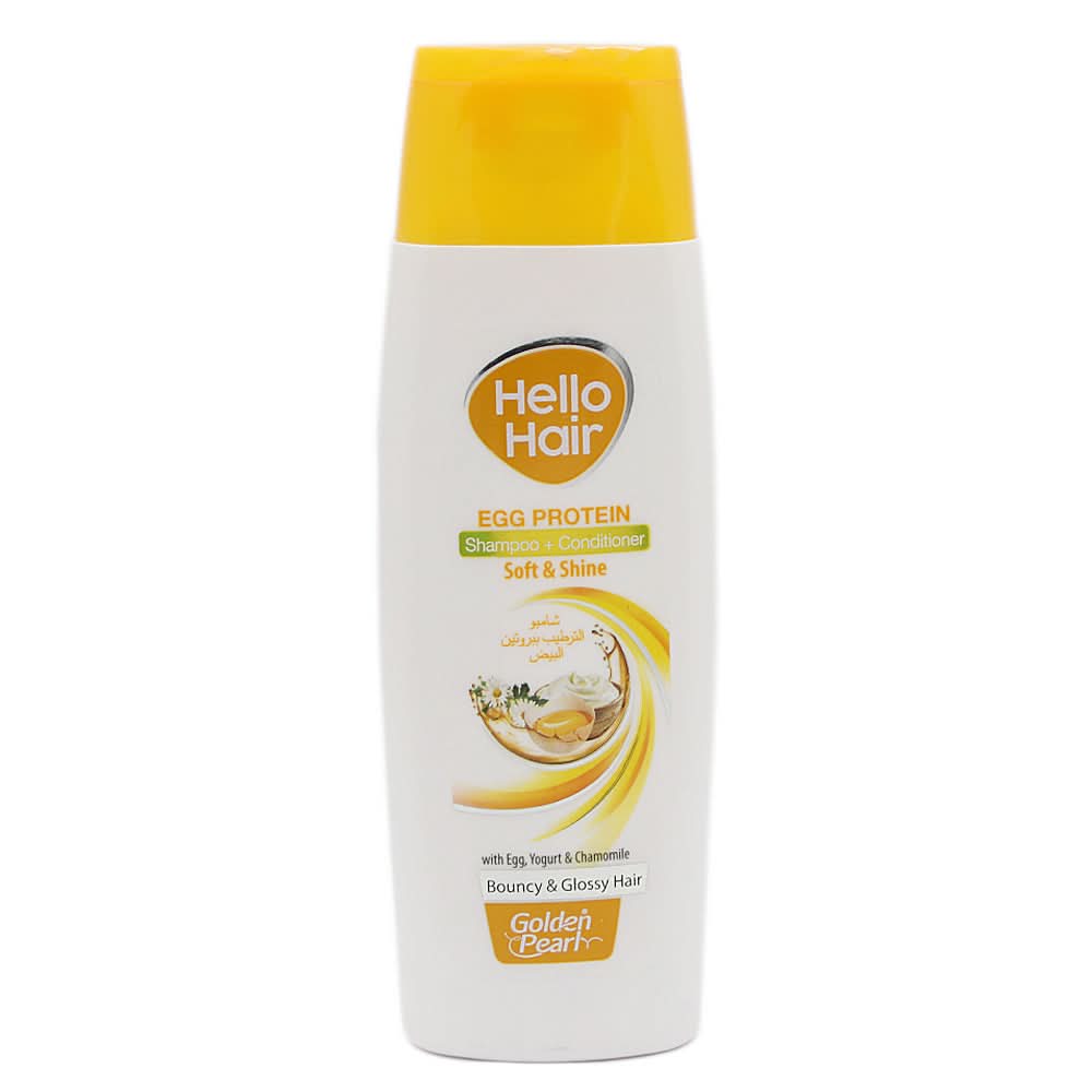 Hello Hair Shampoo + Conditioner 190ml - Egg Protein, Beauty & Personal Care, Shampoo & Conditioner, Chase Value, Chase Value