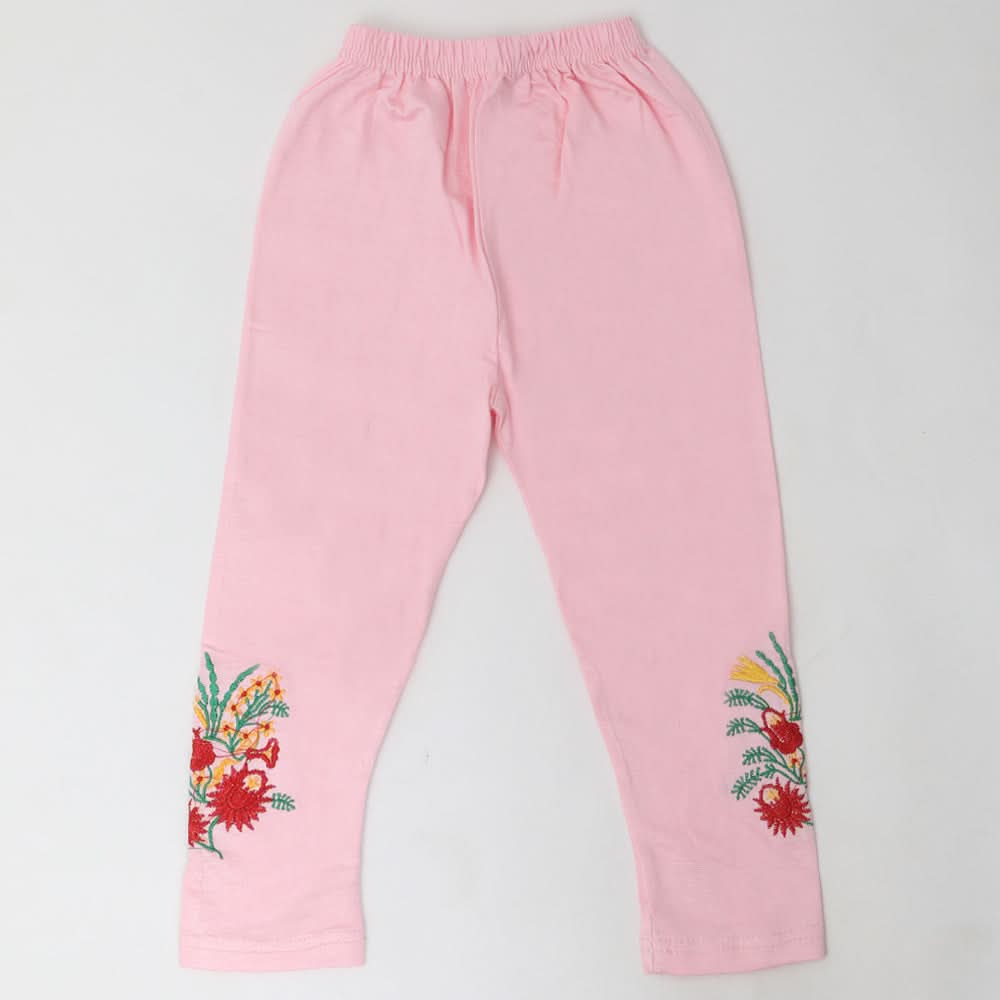 Girls Embroidered Tights - Pink, Kids, Tights Leggings And Pajama, Chase Value, Chase Value