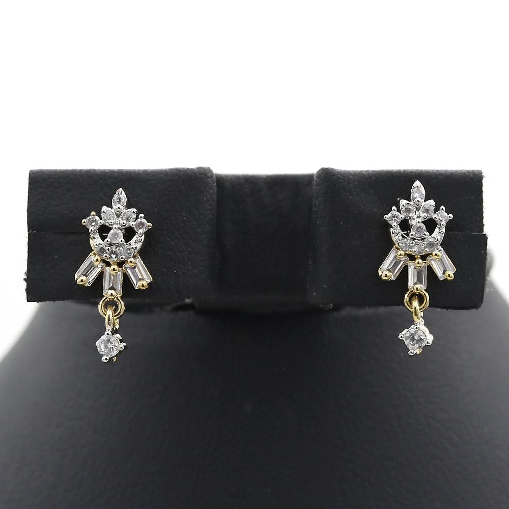 Women's American Diamond Half Set - Golden, Women, Jewellery Set, Chase Value, Chase Value