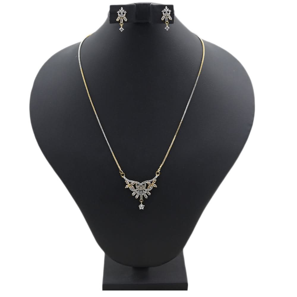 Women's American Diamond Half Set - Purple, Women, Jewellery Set, Chase Value, Chase Value