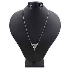 Women's American Diamond Half Set - Silver, Women, Jewellery Set, Chase Value, Chase Value