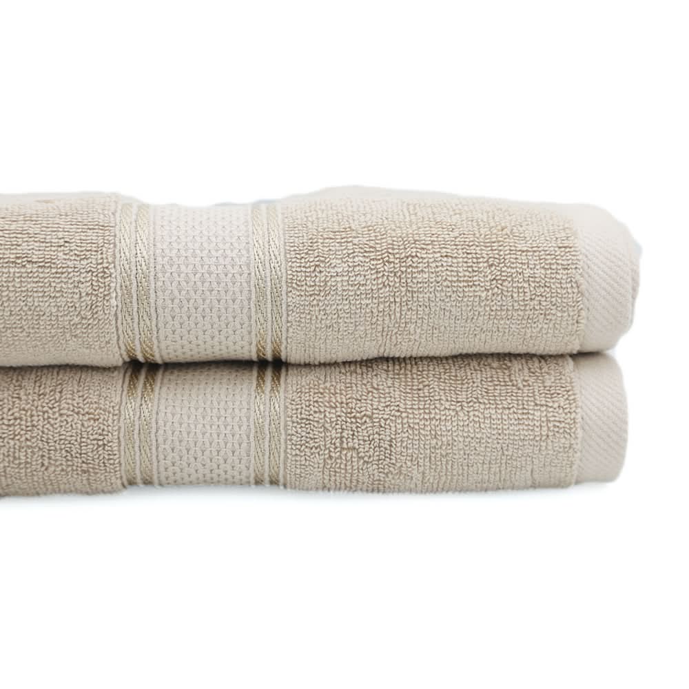 Terry Fancy Bath Towel - Beige, Home & Lifestyle, Bath Towels, Chase Value, Chase Value