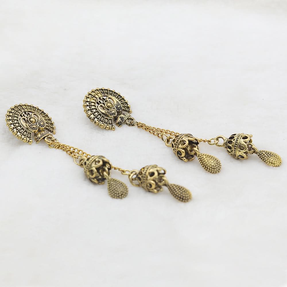 Women's Fancy Earrings - Golden, Women, Earrings & Tops, Chase Value, Chase Value
