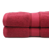 Terry Fancy Bath Towel - Maroon, Home & Lifestyle, Bath Towels, Chase Value, Chase Value