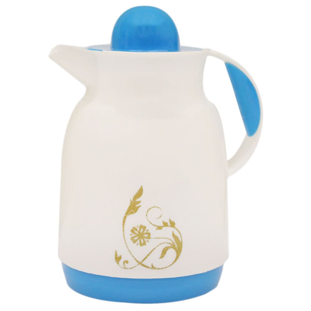 Vacuum Flask Hot & Cold - Blue & White, Thermos & Mug, Chase Value, Chase Value