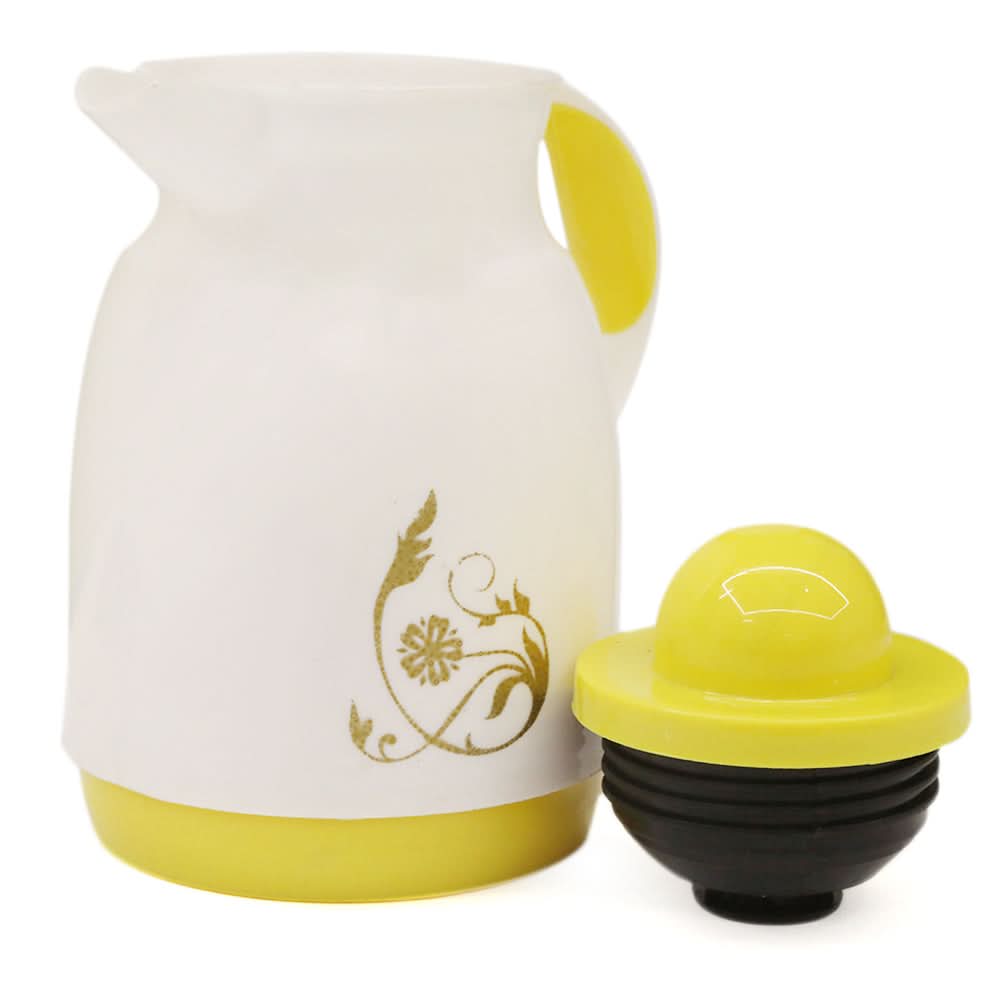 Vacuum Flask Hot & Cold - Yellow & White, Thermos & Mug, Chase Value, Chase Value