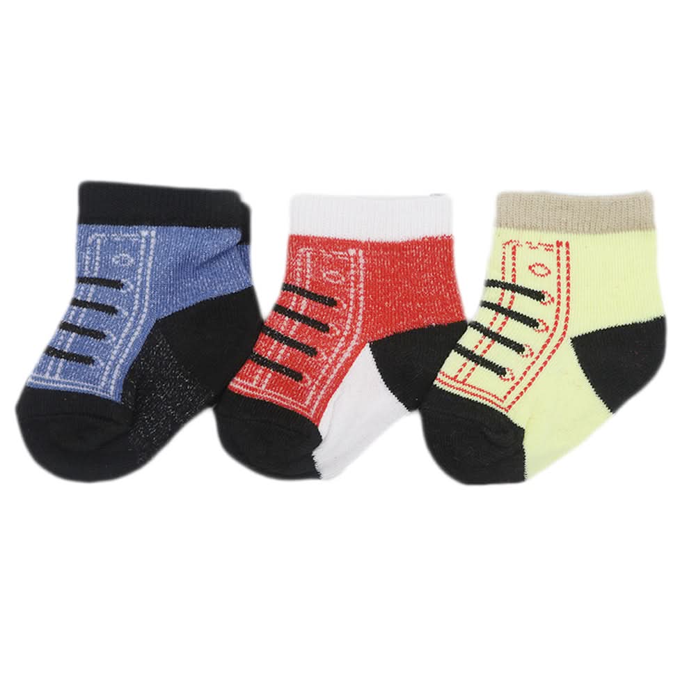 Kids 3 Piece Card Socks - Multi, Kids, Boys Socks, Chase Value, Chase Value