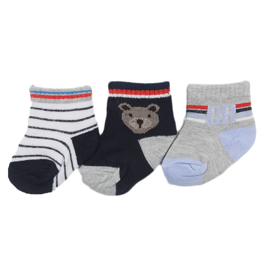 Kids 3 Piece Card Socks - Multi, Kids, Boys Socks, Chase Value, Chase Value