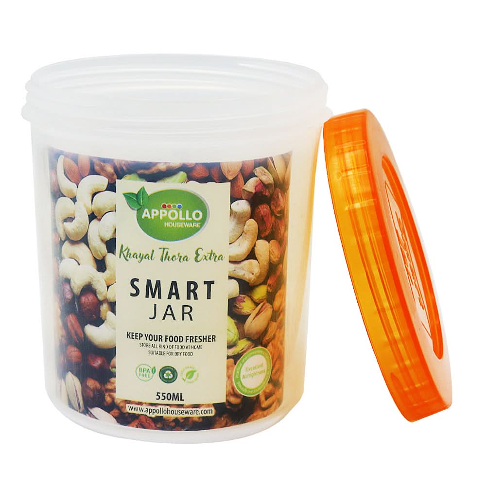 Smart Jar Medium 550ml - Orange, Home & Lifestyle, Storage Boxes, Chase Value, Chase Value