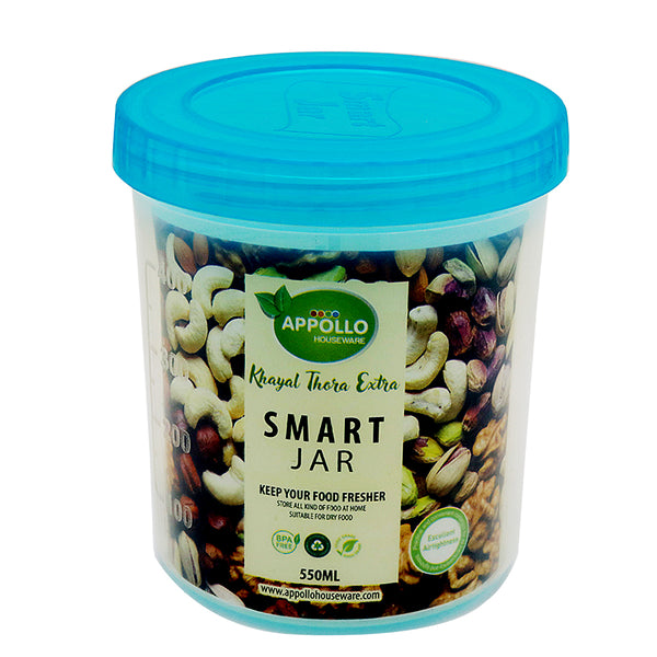 Smart Jar Medium 550ml - Cyan, Home & Lifestyle, Storage Boxes, Chase Value, Chase Value