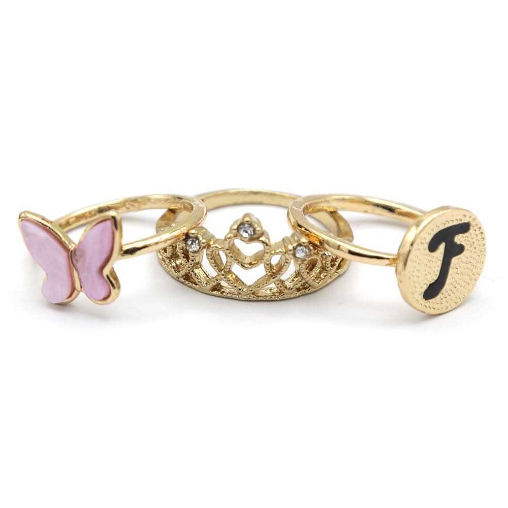 Women's Ring 3Pc - Purple, Women, Finger Rings, Chase Value, Chase Value