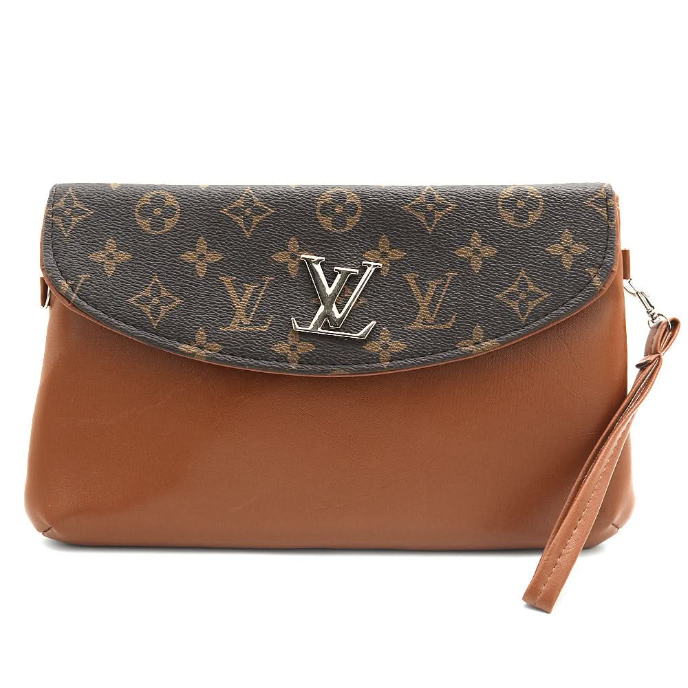 Women's Clutch K-2069 - Brown, Women, Clutches, Chase Value, Chase Value