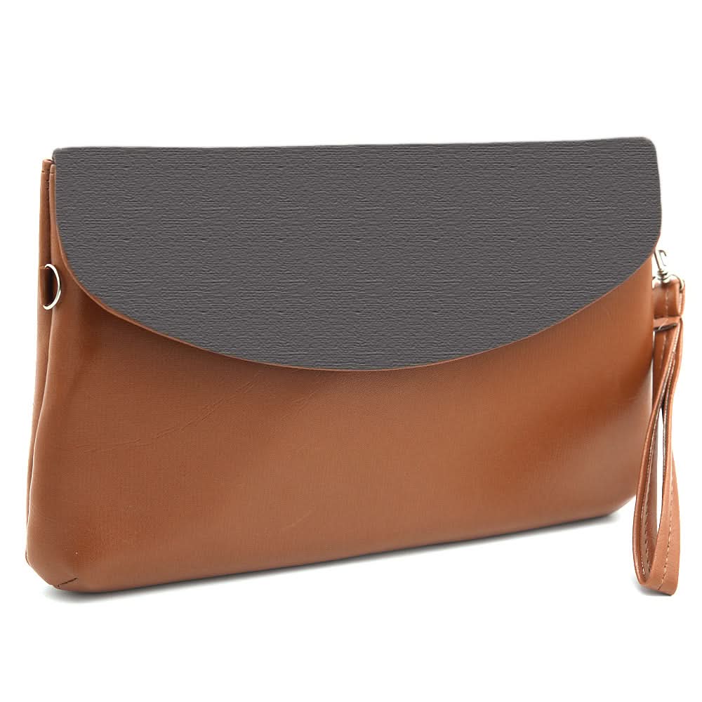 Women's Clutch K-2069 - Brown, Women, Clutches, Chase Value, Chase Value