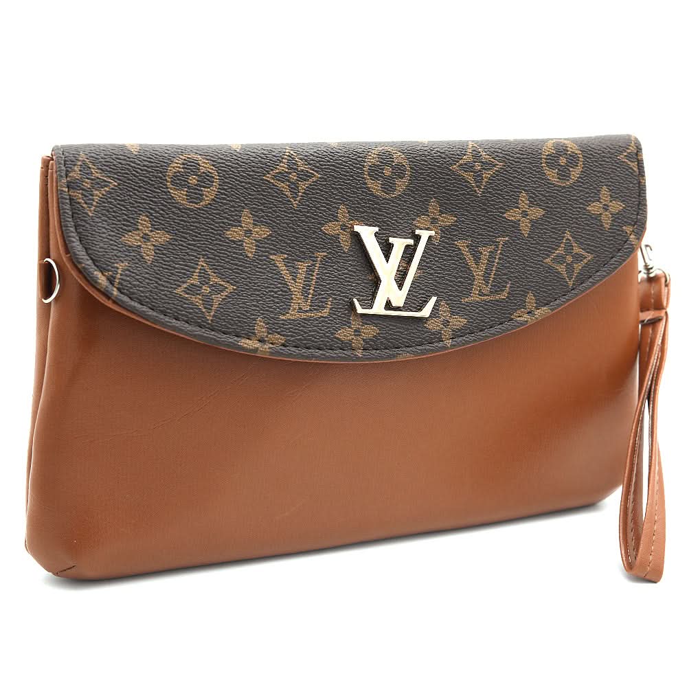 Women's Clutch K-2069 - Brown, Women, Clutches, Chase Value, Chase Value