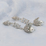 Women's American Diamond Fancy Jhumki - Silver, Women, Earrings & Tops, Chase Value, Chase Value