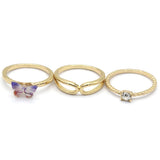 Women's Ring 3Pc - Multi, Women, Finger Rings, Chase Value, Chase Value