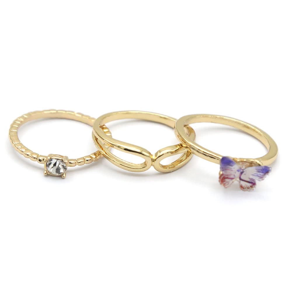 Women's Ring 3Pc - Multi, Women, Finger Rings, Chase Value, Chase Value