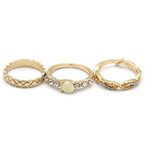 Women's Ring 3Pc - Fawn, Women, Finger Rings, Chase Value, Chase Value