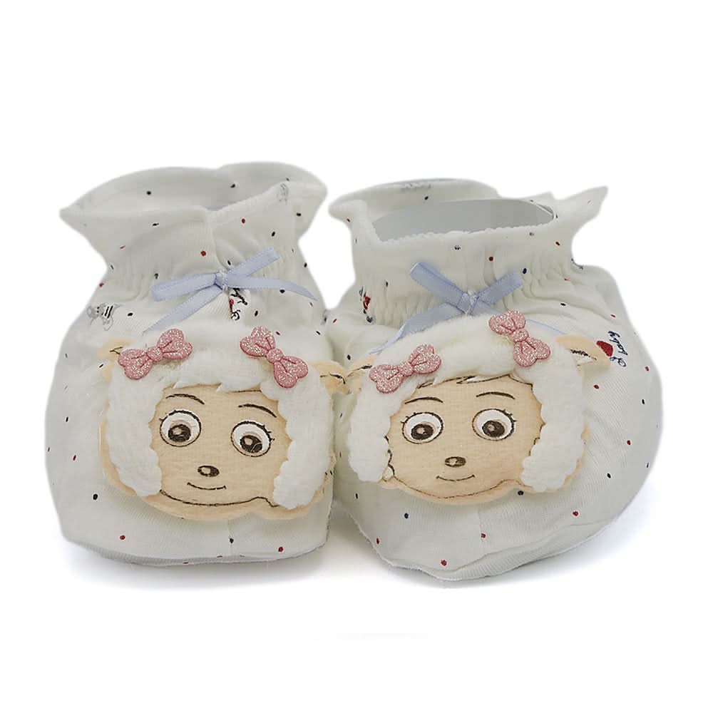 Newborn Booties Junior - White, Kids, New Born Shoes And Socks, Chase Value, Chase Value