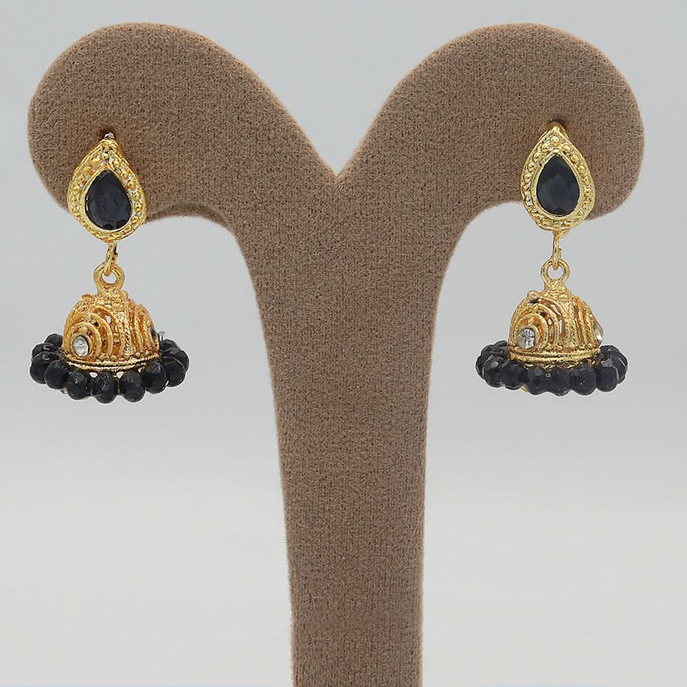 Women's Zarcon Tops Jhumki - Black, Women, Earrings & Tops, Chase Value, Chase Value