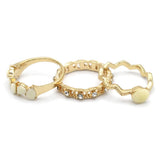 Women's Ring 3Pc - Off White, Women, Finger Rings, Chase Value, Chase Value
