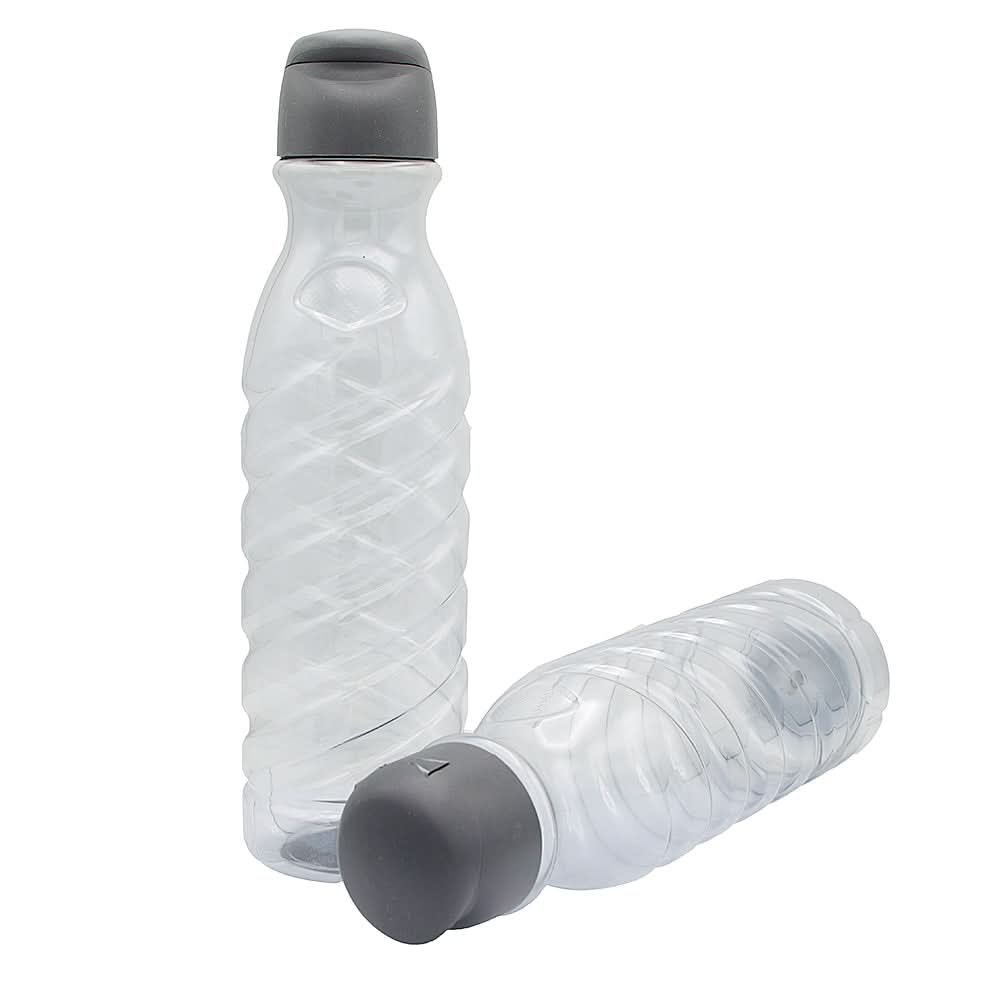 Flip Top Bottle 2Pcs Set - Grey, Home & Lifestyle, Glassware & Drinkware, Chase Value, Chase Value