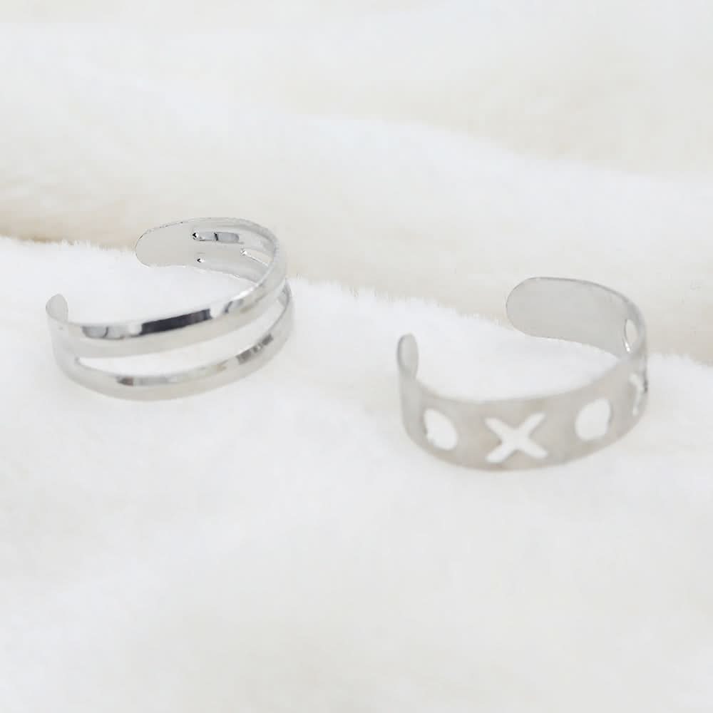 Women's Locket Set With Two Rings - Silver, Women, Chains & Lockets, Chase Value, Chase Value