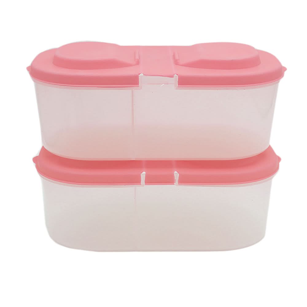Splash Food Container - Pack of 2 - Pink, Home & Lifestyle, Storage Boxes, Chase Value, Chase Value