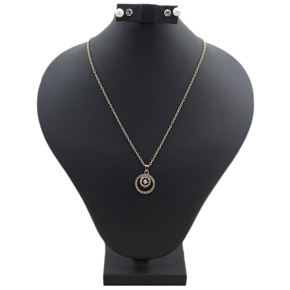 Women's Locket Set With Two Rings - Golden, Women, Chains & Lockets, Chase Value, Chase Value