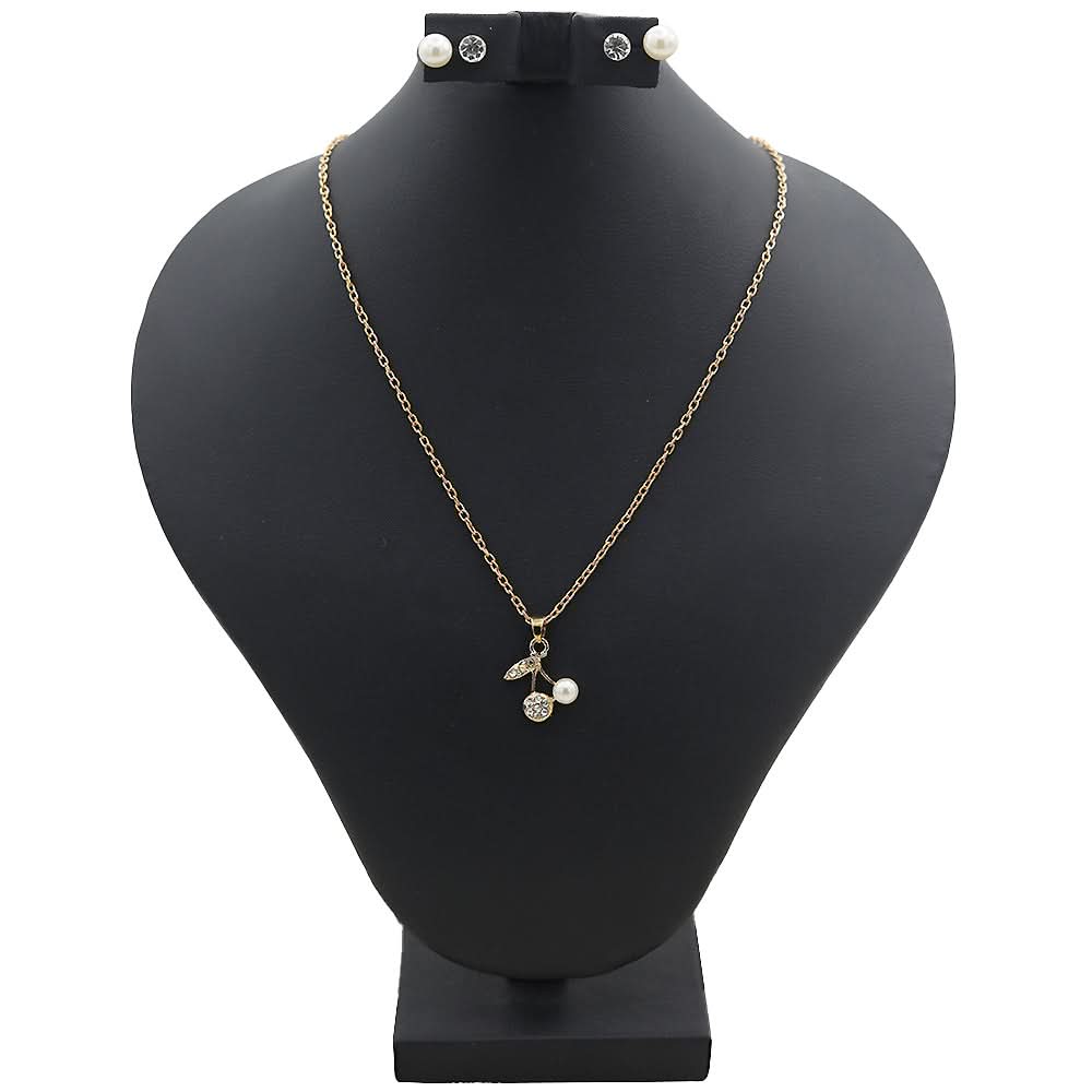 Women's Locket Set With Two Rings - Golden, Women, Chains & Lockets, Chase Value, Chase Value