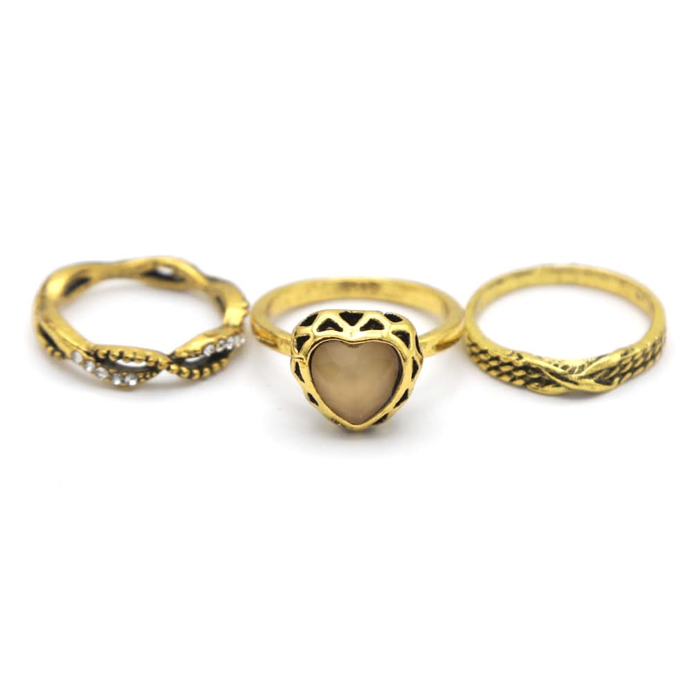 Women's Ring 3Pc - Fawn, Women, Finger Rings, Chase Value, Chase Value