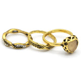 Women's Ring 3Pc - Fawn, Women, Finger Rings, Chase Value, Chase Value