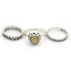 Women's Ring 3Pc - Fawn, Women, Finger Rings, Chase Value, Chase Value