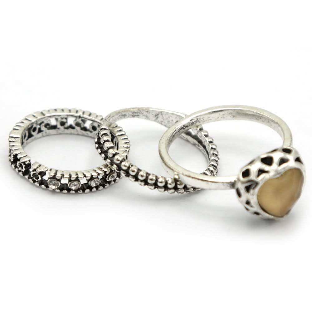 Women's Ring 3Pc - Fawn, Women, Finger Rings, Chase Value, Chase Value