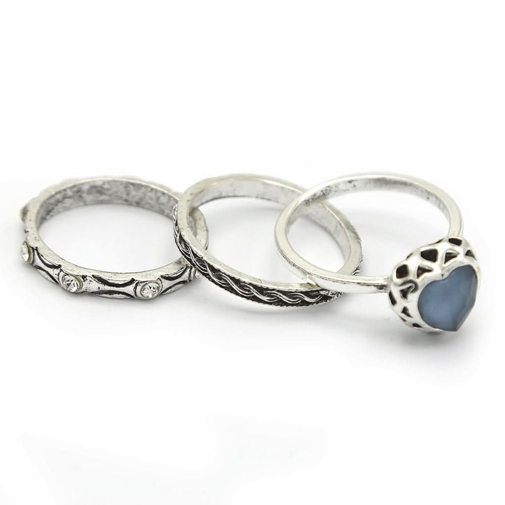 Women's Ring 3Pc - Grey, Women, Finger Rings, Chase Value, Chase Value