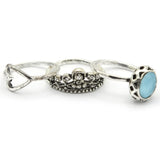 Women's Ring 3Pc - Light Blue, Women, Finger Rings, Chase Value, Chase Value