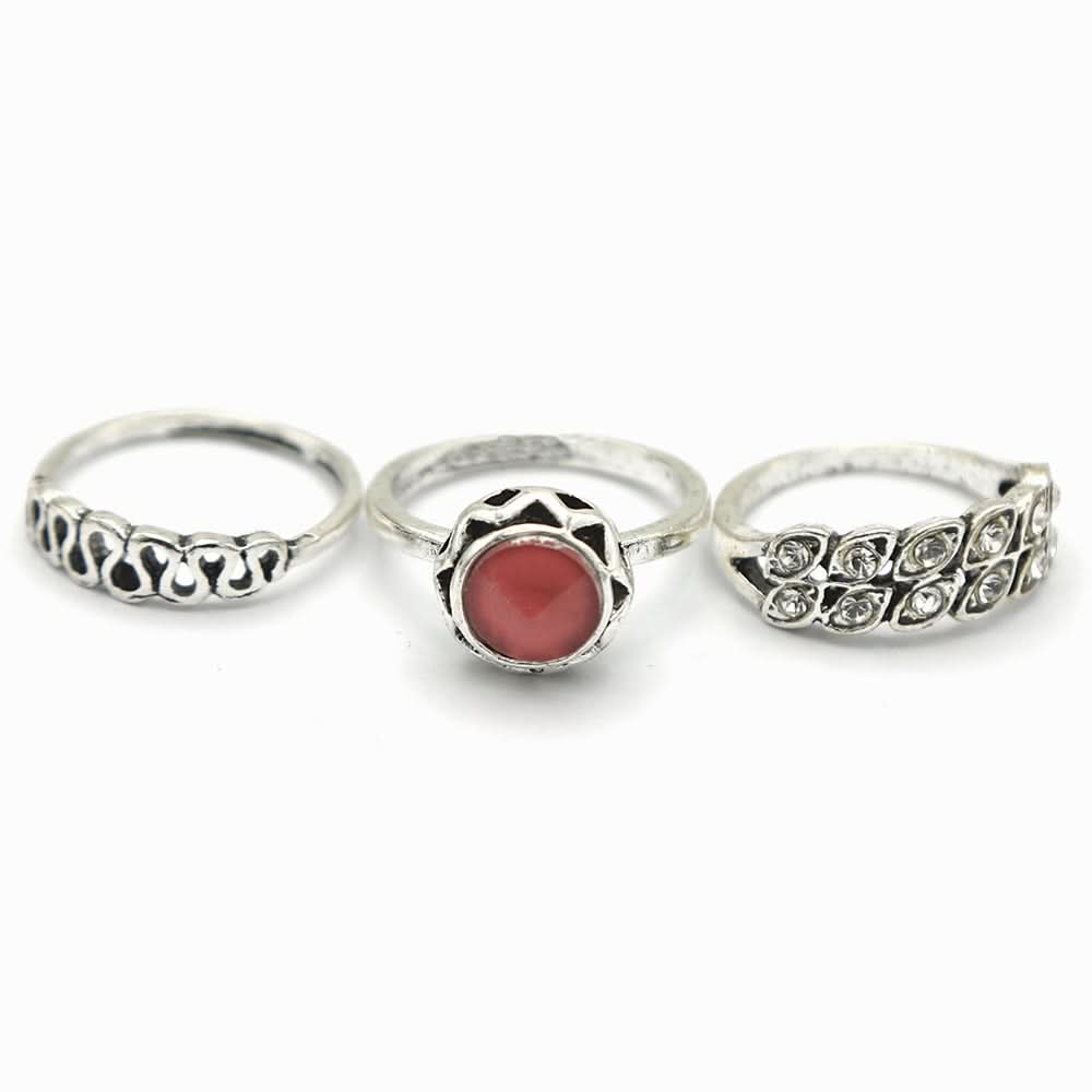 Women's Ring 3Pc - Peach, Women, Finger Rings, Chase Value, Chase Value