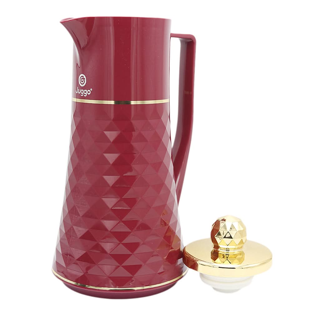 Jaggo Vacuum Flask Sparkle 1 LTR JT16-100 - Maroon, Home & Lifestyle, Glassware & Drinkware, Chase Value, Chase Value