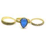 Women's Ring 3Pc - Blue, Women, Finger Rings, Chase Value, Chase Value