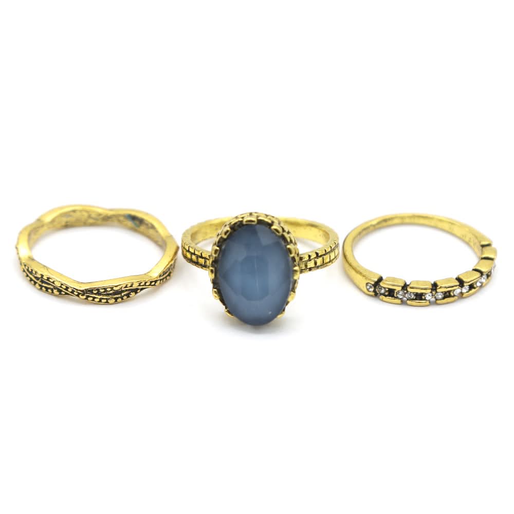 Women's Ring 3Pc - Grey, Women, Finger Rings, Chase Value, Chase Value