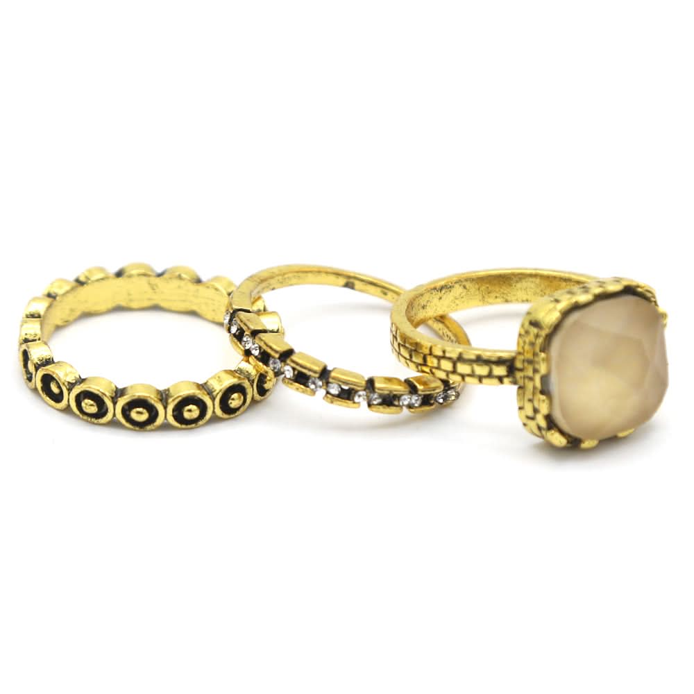 Women's Ring 3Pc - Fawn, Women, Finger Rings, Chase Value, Chase Value