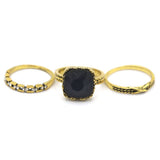 Women's Ring 3Pc - Navy Blue, Women, Finger Rings, Chase Value, Chase Value