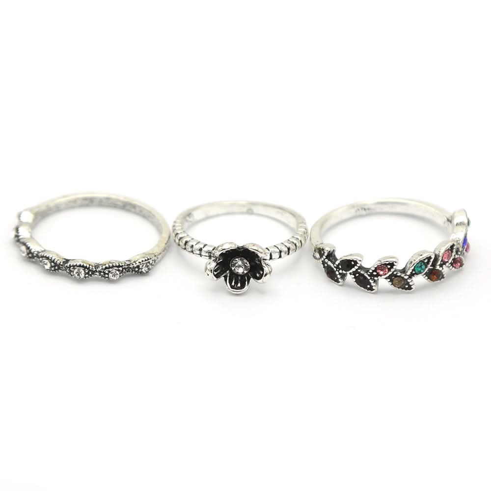 Women's Ring 3Pc - Silver, Women, Finger Rings, Chase Value, Chase Value
