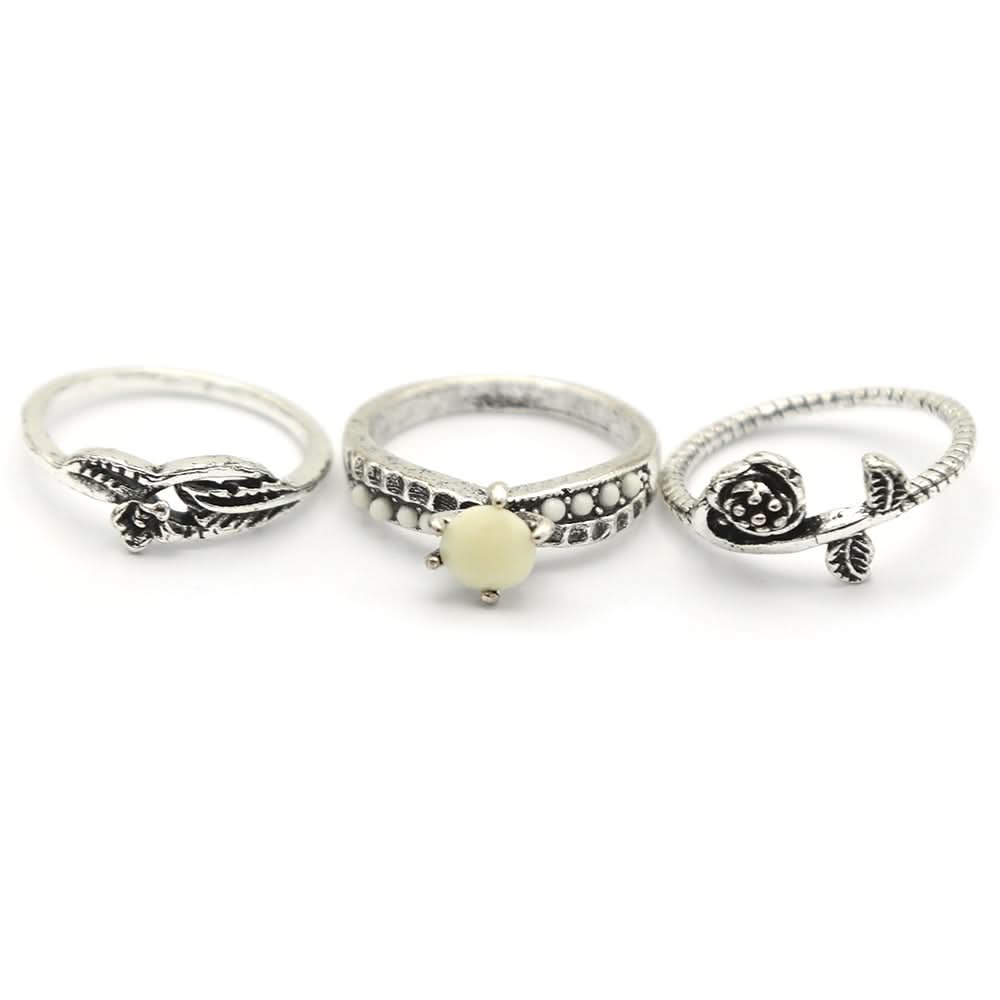 Women's Ring 3Pc - Off White, Women, Finger Rings, Chase Value, Chase Value