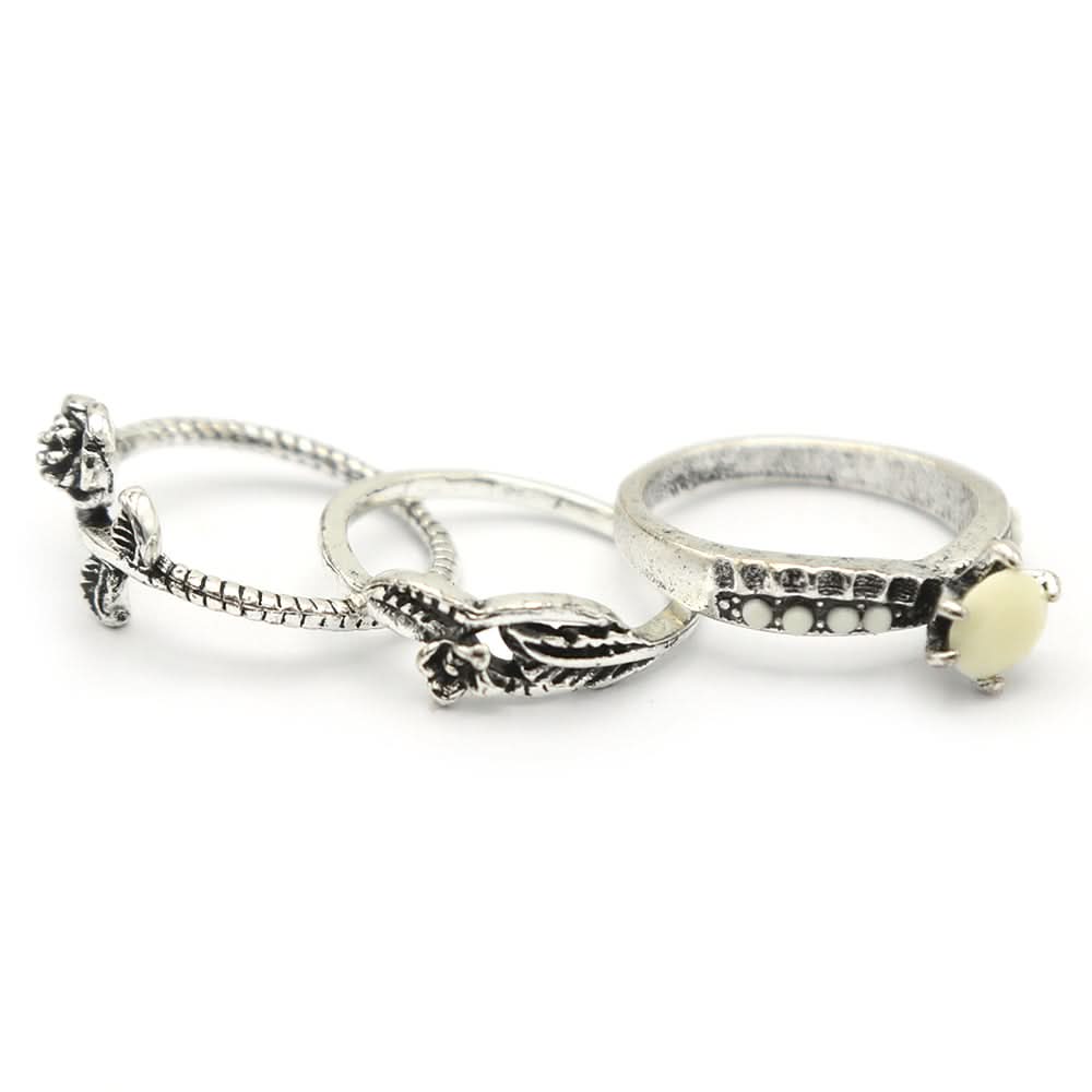 Women's Ring 3Pc - Off White, Women, Finger Rings, Chase Value, Chase Value
