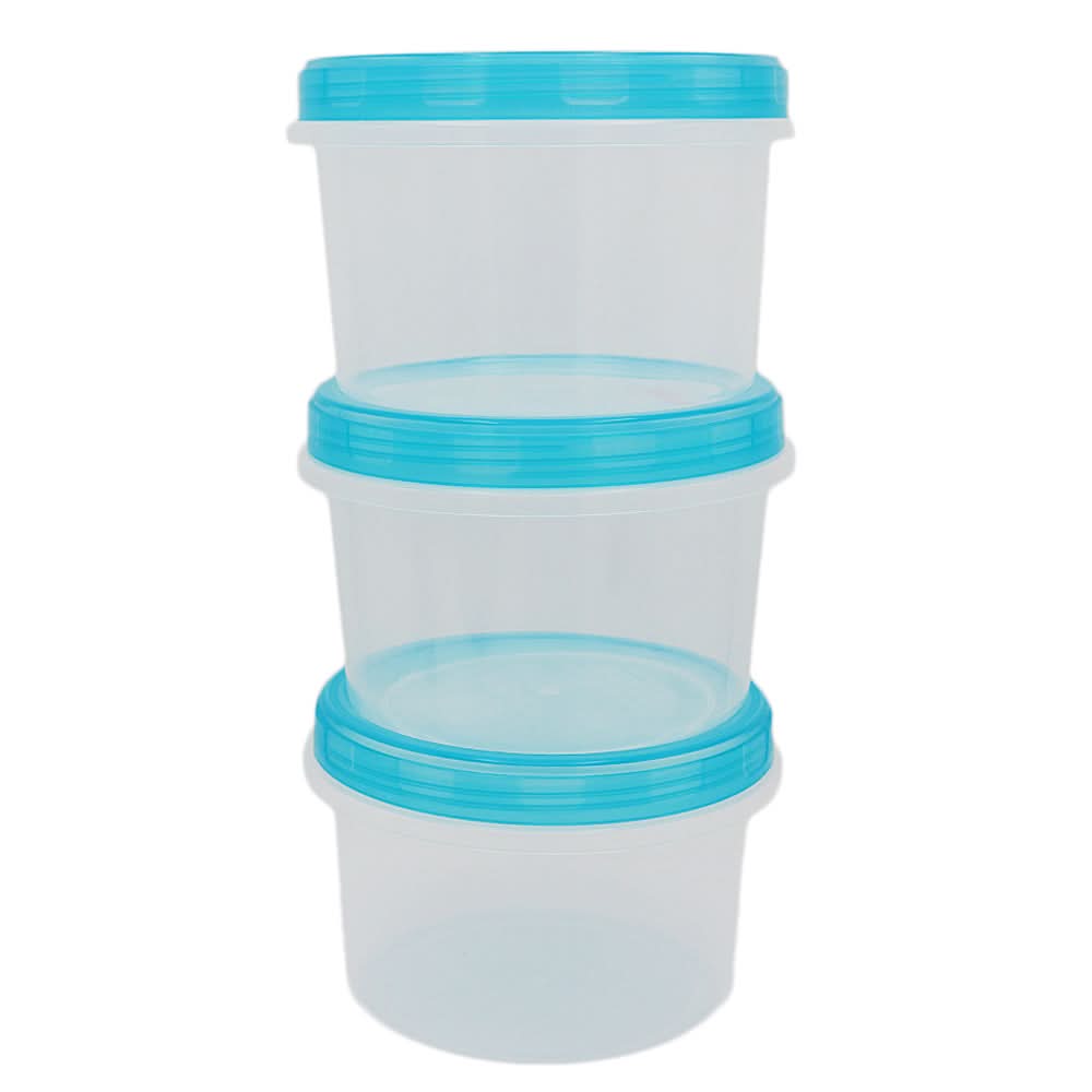 Fresh Food Keeper 3 Pcs Set - Large - Cyan, Home & Lifestyle, Storage Boxes, Chase Value, Chase Value