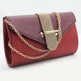 Women's Bridal Clutch 6877 - Maroon, Women, Clutches, Chase Value, Chase Value