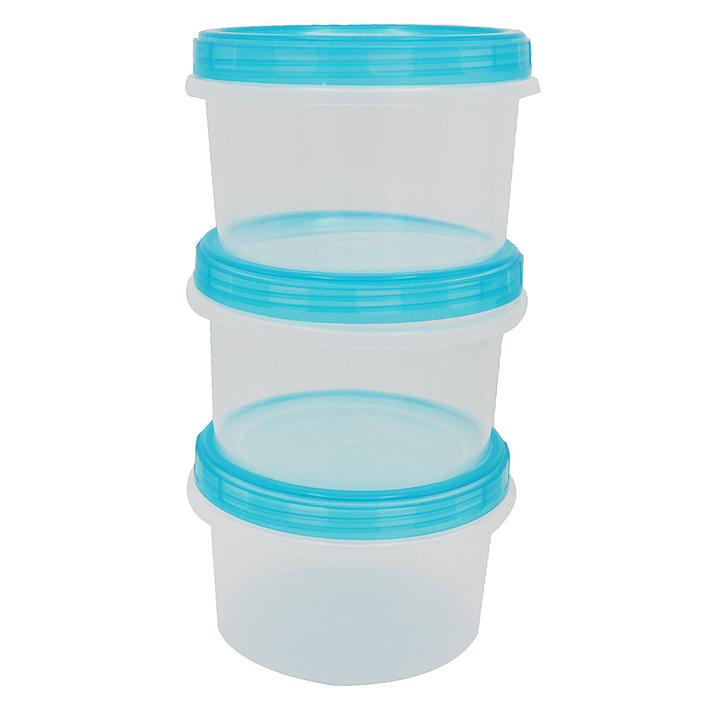 Fresh Food Keeper 3 Pcs Set - Medium - Cyan, Home & Lifestyle, Storage Boxes, Chase Value, Chase Value