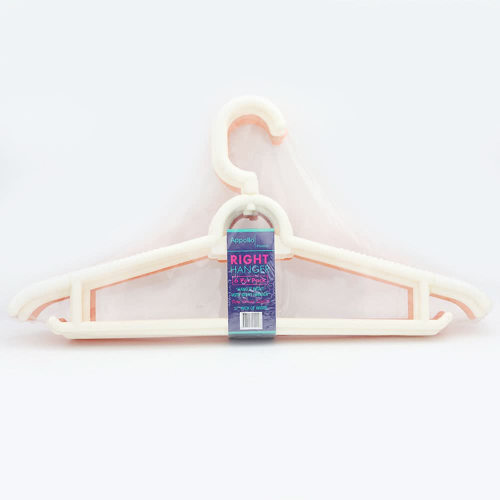 Appollo Right Hanger 6 Piece - Multi, Home & Lifestyle, Accessories, Chase Value, Chase Value