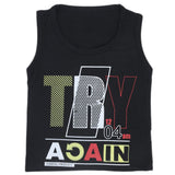Boys Sando Shirt - Black, Kids, Boys Sando, Chase Value, Chase Value